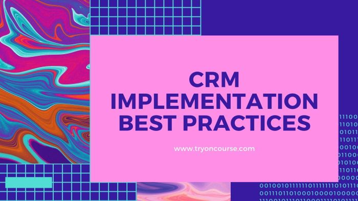 Crm implementation oncourse