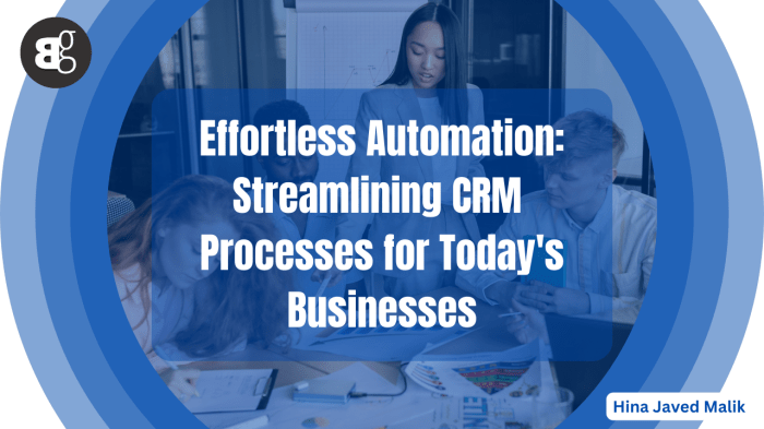 CRM Automation: Streamlining Processes and Boosting Efficiency